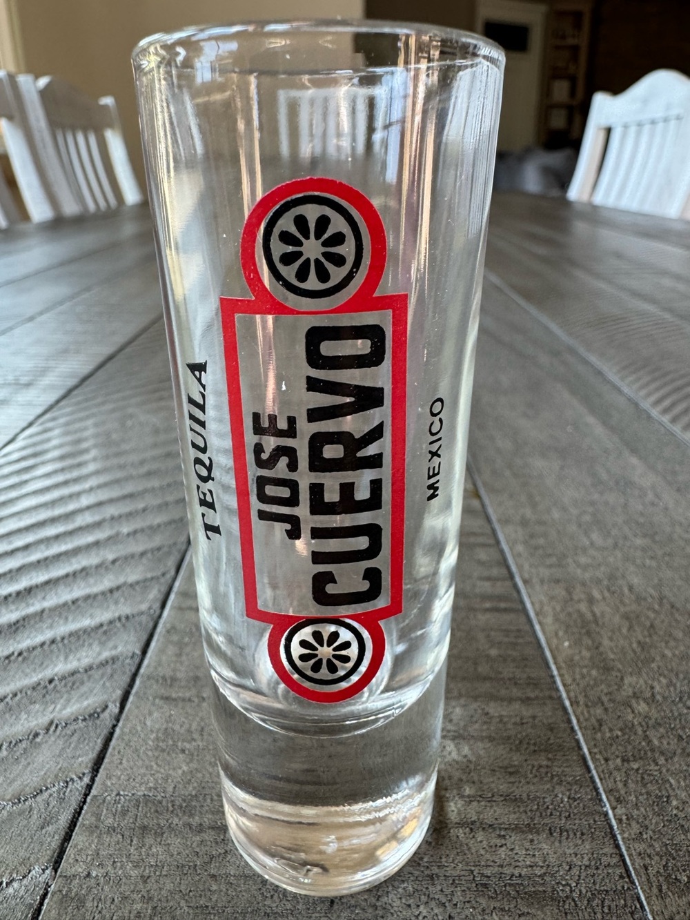 Jose Cuervo Logo Tall Shot Glass